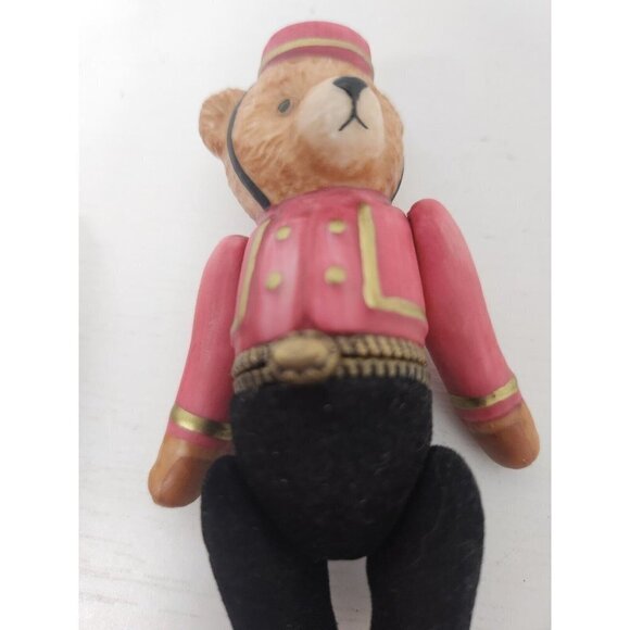 VTG Beary Best Bears Teddy Bear Bell Hop Bentley Charm Trinket Box Midwest PHB - Picture 2 of 11